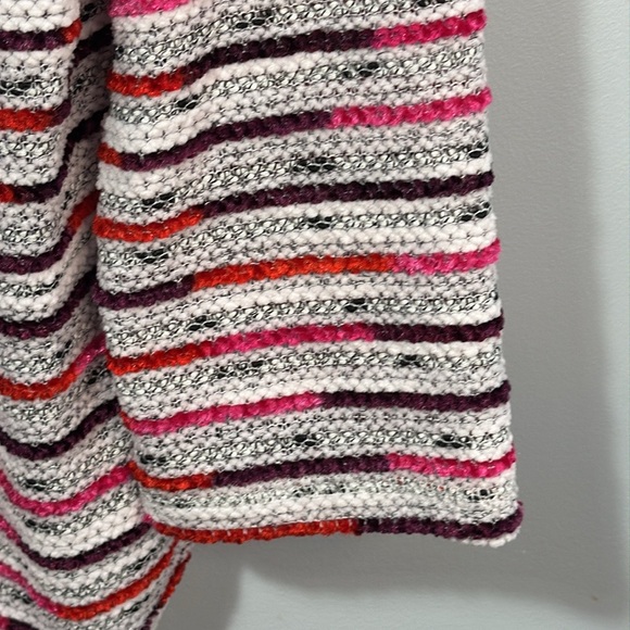 Ruby Rd Top White Striped Cowl Neck Chenille Pullover in Size 1X NWT - Picture 11 of 15